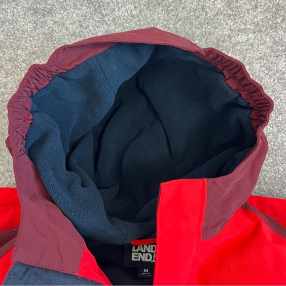 Lands' End Squall Waterproof Parka Size M Fleece Lined Winter Coat - Picture 13 of 15
